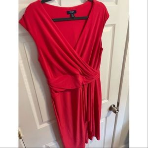 Pink V Neck Dress
